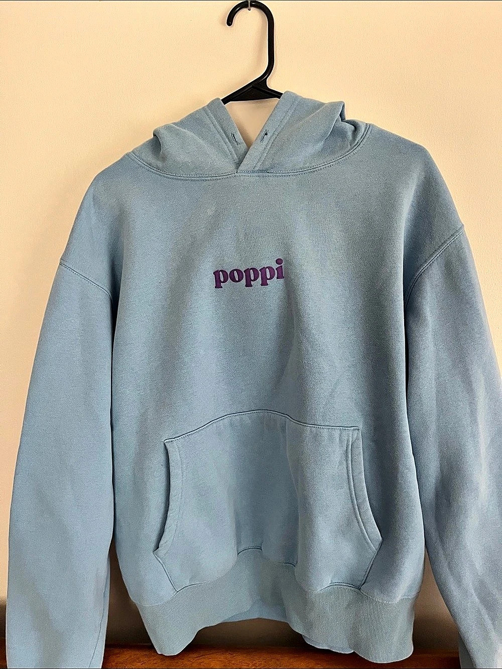 Poppi Adult Poppi Future of Soda Graphic Hoodie Sweatshirt - Blue Adult Future
